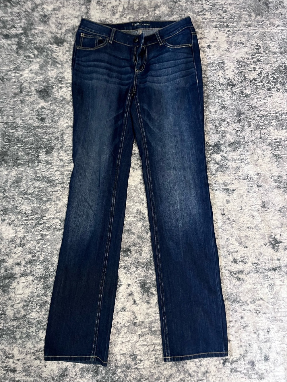 Maurices Dark Indigo Straight-Leg Jeans